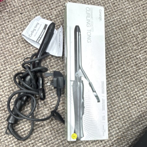 George ceramic coated curling - george,
