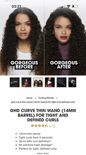 Ghd curve thin wand - ghd,