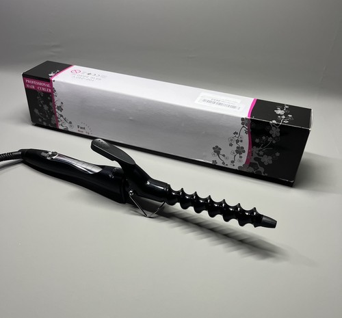 Spiral hair curler wand tongs - spiral,