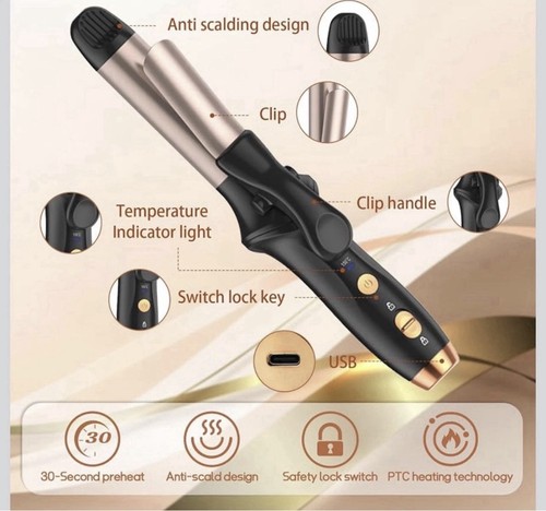 Cordless travel hair curler - cordless,
