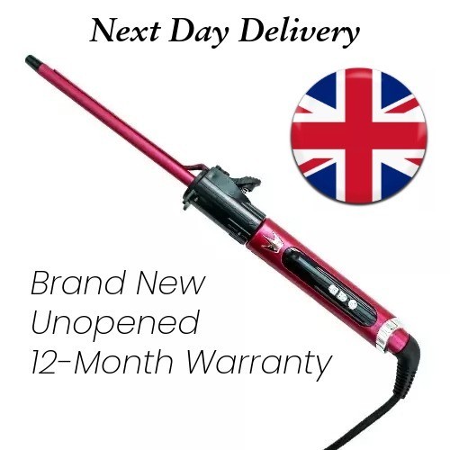 Pink 9mm curling wand - 9mm, ceramic