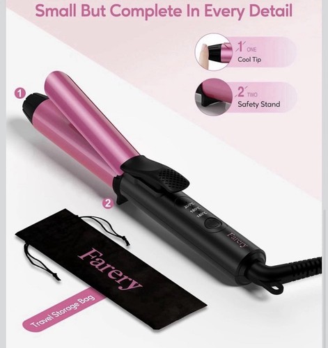 Hair curling wand tongs - hair, small